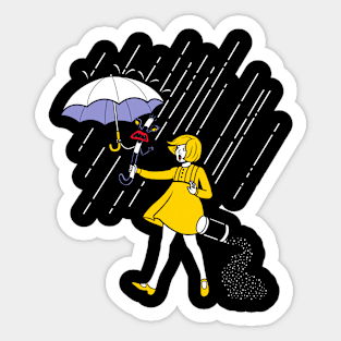 Salt Scared Girl! Sticker